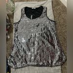 Zeagoo  Women's Sparkling Silver Tank Top Photo 1