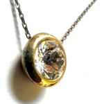 White House | Black Market  single rhinestone pendant necklace Photo 5