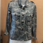 Lucky Brand  camouflage denim button up shirt Photo 2