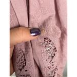 Altar'd State Altard State Violet Crochet Pullover Sweater Bell Sleeves Eyelet Size Small Photo 6