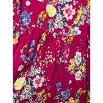 Torrid  Hot Pink Floral Print Zip Up Sleeveless Flowy Tank Top Blouse Size 00 Photo 1