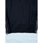Varley  Eton Sweat Peached Sweatshirt Mock Neck Zipper Detail Black XSmall Photo 2