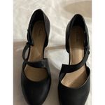 Clarks AMBRY GLOW WO SIZE 10 BLACK 4” HEELS. HOOK LOOP ANKLE STRAP CLASY SHOES Photo 5