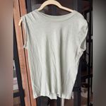 Citizens of Humanity  tee short cap sleeves sage airy crewneck ribbed cotton Photo 7