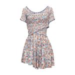 Poupette St. Barth  Soledad Mini Dress, Aqua Dalia, Medium Photo 10