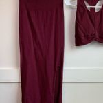 Fabletics Port Wine Kingsley Front Knot Seamless Bra Photo 7