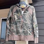 She Outdoors womens zip up camouflage jacket green/brown small Brown Photo 0
