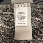 Moa Moa light Gray sweater Black White Buffalo plaid chiffon sides Tunic Size XL Photo 4