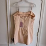 Avec Les Filles Womens  98% Cotton Peach Mini Jean Dress Size 14 NWT Photo 2