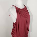 Michael Lauren Berry Pink Sleeveless Knit Dress Smocked Waist NWT Size Medium Photo 4