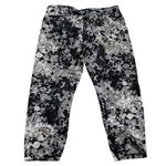 Calvin Klein  Performance Leggings Womens‎ Large Black White Print Athletic Crop Photo 1