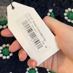 English Factory NWT  Navy Short Sleeve Flower Embroidery Blouse Photo 8