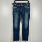 Silver Jeans Berkley Flap Boot Cut Pocket Dark Wash Denim Jeans W30 L34 Fits 33 Photo 2