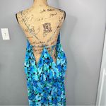 Sz 10 Rotate BIRGER CHRISTENSEN Blue Floral Print Maxi Dress NWOT $341 MSRP Blue Photo 7