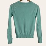 J.Crew  Light Teal Blue Long Sleeve Button Front Cardigan Sweater Size XXS Photo 3