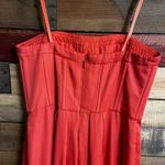 BCBGMAXAZRIA  Coral/Pink Strapless‎ Maxi Dress Size 4 Photo 7