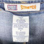 Faded Glory Vintage Y2K  Denim Maxi Skirt Size 4 Flap Pocket Back Slit Dark Wash Photo 6