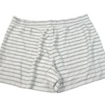 Cato Gray White Terrycloth Striped Lounge Pull On Stretch Shorts Plus Size 22/24 Photo 1