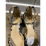CAbi  6020 Kiki Leopard Closed Toe Heels Women’s Size 9 Ankle Buckle Photo 4