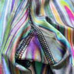 Terez Performance Leggings Watercolor Stripes Size X-Small Crop Photo 7