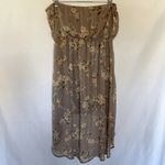 American Rag purple floral strapless high low midi dress casual women's size M Photo 2