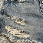 ZARA Womens Cutoff Denim Cheeky Summer Edgy Shorts Size 26 Photo 1