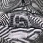 WD•NY Black nautical stripe 1/4 zip pullover hooded jacket womens size M Photo 7