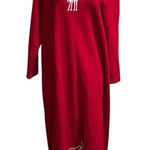 Cite Elephant Print Maxi Dress Red Novelty Artsy‎ Art to Wear quirky maxi Large Photo 0