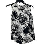 Talbots Petites Tank Top Size 2P Black White Pattern Polyester Womens Photo 7