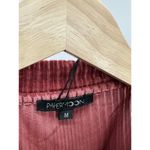 PaperMoon Pink Feeling Royal Ribbed Textured Long Sleeve Top Women's Size Medium Photo 5