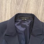 Theory  Navy Women's Blazer Size 4 Classic Wool Blend 2 Button Single Breasted Photo 2