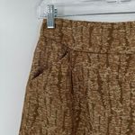 J.Crew  Brown Metallic Pocket Back Zip Pleated Front Casual Pencil Skirt Medium Photo 2