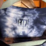 Gap  Blue Tie Dye Ribbed Halter Racerback Tank Top Size Small Photo 1