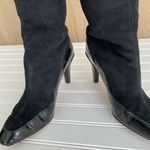 Diane Von Furstenberg  Black Suede Knee High Boots 9.5 Photo 2