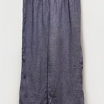 Sigrid Olsen  Women’s Blue‎ Pull On Wide Leg 100% Linen Pants Large Lagenlook Photo 0
