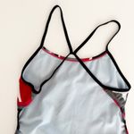 Nike [] Red Black Star Print Thin Strap One-Piece Competition Swimsuit Size 10/36 Photo 3