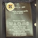 Maeve  Navy Shirt White Polka Dots Embroidered R Added Size‎ XSmall EUC Photo 5