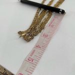 Vintage 70’s boho festival 5 chain strand 28” necklace. Gold Photo 6