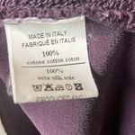 Anthropologie Ottod’Ame Made in Italy 100% cotton raw hem burgundy … Photo 8