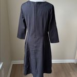 Boden Juliana Ponte Fit & Flare Dress Black Size 12 Photo 5
