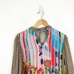 Anthropologie  Conditions Apply Retro Peasant Blouse XS Colorful Balloon Sleeve Photo 4