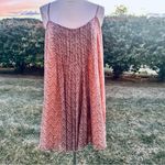 Victoria's Secret Victoria’s Secret Women’s Peach & Tan Pleated Sleeveless Trapeze Dress Photo 2