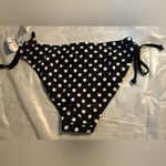 California Waves Women’s  Small Black & White Polka Dot Swim Bikini Bottom NWT Photo 1