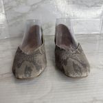 Lucky Brand Shoes Womens Size 9 M Gray Snake Print Flats Slip On Ballet Comfort Photo 3