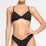 SKIMS  Cotton Jersey Mesh Lining Underwire Bra‎ Soot Size 36D black Photo 0
