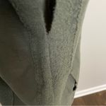 Anthropologie Saturday Sunday Top Hoodie Terry Cloth Poncho Pockets Olive Green Photo 8