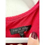 Rag and Bone  Geneva Textured Sleeveless Fit & Flare Mini Dress Red Women's Size M Photo 5