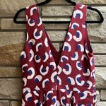 Elle Sasson Maroon Abstract Leopard Print V Photo 5