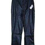 Wildfox Womens M Faux Leather Slit Hem Straight Leg Pants NEW Photo 1