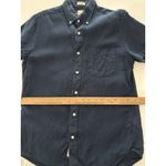 J. Crew Irish Linen Shirt Baird McNutt Size S Dark Blue Slim Fit Casual Nautical Photo 8
